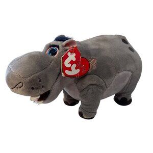 Ty Beanie Beshte Hippo Plush Disney The Lion Guard Toy Gray 7" Baby Sparkle